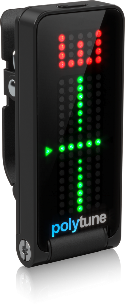 AFINADOR POLIFONICO TC ELECTRONIC, POLY TUNE, TIPO CLIP, NEGRO