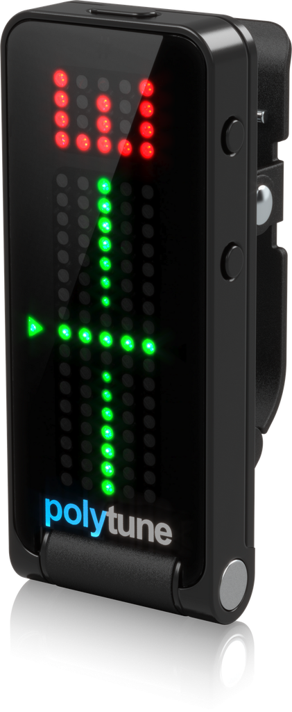 AFINADOR POLIFONICO TC ELECTRONIC, POLY TUNE, TIPO CLIP, NEGRO