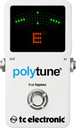 AFINADOR POLIFONICO TC ELECTRONIC, TIPO PEDAL, BLANCO