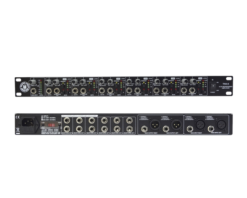 AMPLIFICADOR DE AUDIFONOS TOPP PRO, 6 CANALES, COLOR NEGRO