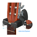 SOPORTE PARA GUITARRA WINGO MUSIC, DE PARED, COLOR GRIS OSCURO