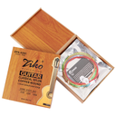 SET DE CUERDAS ZIKO, NYLON, VARIOS COLORES, CAJA DE MADERA RE-USABLE