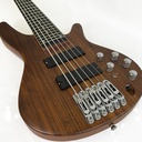 BAJO ELECTRICO HENDRIX, 6 CUERDAS, ACTIVO, COLOR MADERA CLARO, VETEADO, CON FUNDA