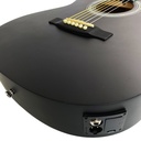 GUITARRA ELECTROCLASICA VALENCIANA, SLIM DE 39", CURTAWAY, COLOR NEGRO MATE