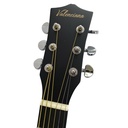 GUITARRA ELECTROCLASICA VALENCIANA, SLIM DE 39", CURTAWAY, COLOR NEGRO MATE