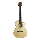 GUITARRA ELECTROCLASICA VALENCIANA, DE 39". CURTAWAY, COLOR NATURAL MATE