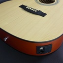 GUITARRA ELECTROCLASICA VALENCIANA, DE 39". CURTAWAY, COLOR NATURAL MATE
