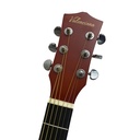 GUITARRA ELECTRO-ACUSTICA VALENCIANA, DE 39", SLIM, CURTAWAY, COLOR SUMBURST MATE