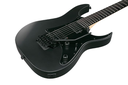 GUITARRA ELECTRICA MARCA IBANEZ, SERIE RG GIO, HH,  PUENTE FLOTANTE (TIPO FLOYD ROSE), SELECTOR 5-WAY, COLOR TRANSPARENT BLACK FLAT