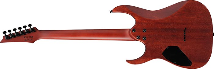 GUITARRA ELECTRICA MARCA IBANEZ, SERIE RG GIO, HH,  SELECTOR 5-WAY, COLOR DEEP DUSK BURST FLAT