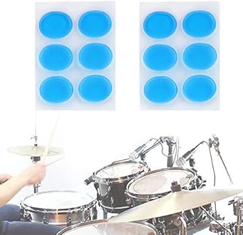 SET DE DAMPER PADS (DRUM GEL) DVD, CONTROLADOR DE ARMONICOS, 18 PIEZAS, COLOR AZUL, ESTUCHE DE ALUMINIO