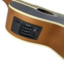 GUITARRA ELECTRO-ACUSTICA VALENCIANA, DE 39", SLIM, CURTAWAY, COLOR AZUL MATE