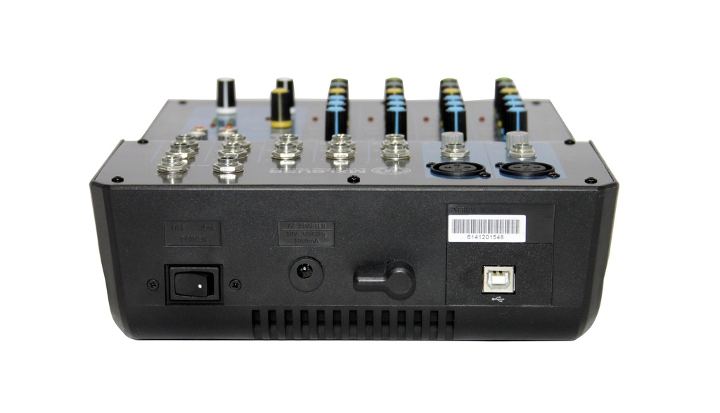MEZCLADORA PASIVA TOPP PRO, 6 ENTRADAS (2 XLR y 2 LINE STEREO) (4 salidas LINE STEREO), INTERFACE USB