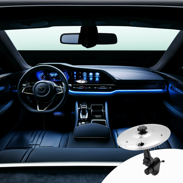 PLATILLO MINI, MARCA OB, SERIE JUNIOR, PARA VEHICULO, COLOR PLATEADO