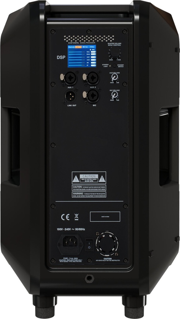 ALTAVOZ ACTIVO SOUNDKING, COAXIAL BI-DIRECCIONAL, (1X12") CLASE D, 128 dB/SPL MAX, DSP AVANZADO (COMPRESOR, EQ, BT, DELAY)