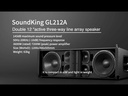 ALTAVOZ ACTIVO SOUNDKING, SISTEMA AEREO (LINE ARRAY), (2X12", 2X6.5", 3X3") 142 dB/SPL MAX, 3600W WATTS RMS