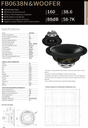 ALTAVOZ PASIVO SOUNDKING, (BOCINA SIN CAJA) DE 8", 200 WATTS MAX, 12 OHM, 43 Hz - 10kHz, 91 dB, NEODIMIO