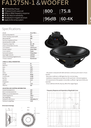 ALTAVOZ PASIVO SOUNDKING, (BOCINA SIN CAJA) DE 12", 800 WATTS MAX, 8 OHM, 60Hz - 4kHz, 96 dB, NEODIMIO