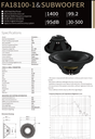ALTAVOZ PASIVO SOUNDKING, (BOCINA SIN CAJA) DE 15", 1600 WATTS MAX, 8 OHM, 32Hz - 1kHz, 95, FERRITA (copia)