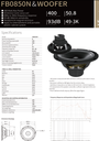 ALTAVOZ PASIVO SOUNDKING, (BOCINA SIN CAJA) DE 8", 400 WATTS MAX, 8 OHM, 49 Hz -3kHz, NEODIMIO,