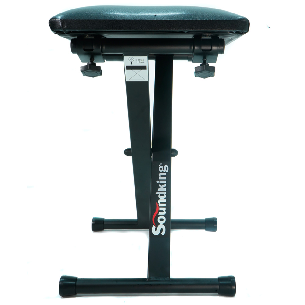 BANCO PARA BATERIA SOUNDKING, REDONDO, BASE TIPO TRIPIÉ, COLOR NEGRO