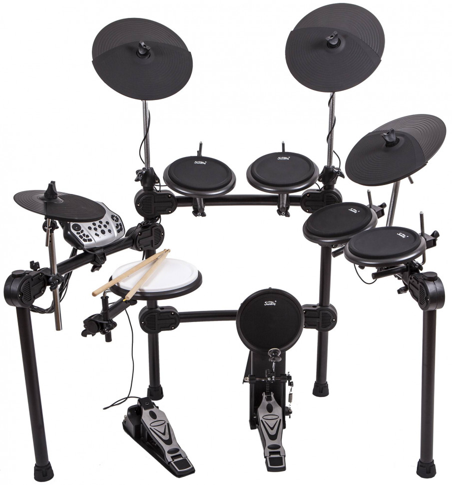 BATERIA ELECTRICA SOUNDKING, 458 TIMBRES, 26 KIT DRUMS PRESETS, 11 PIEZAS, PANTALLA LCD,