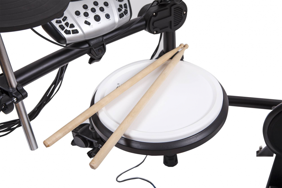 BATERIA ELECTRICA SOUNDKING, 458 TIMBRES, 26 KIT DRUMS PRESETS, 11 PIEZAS, PANTALLA LCD,