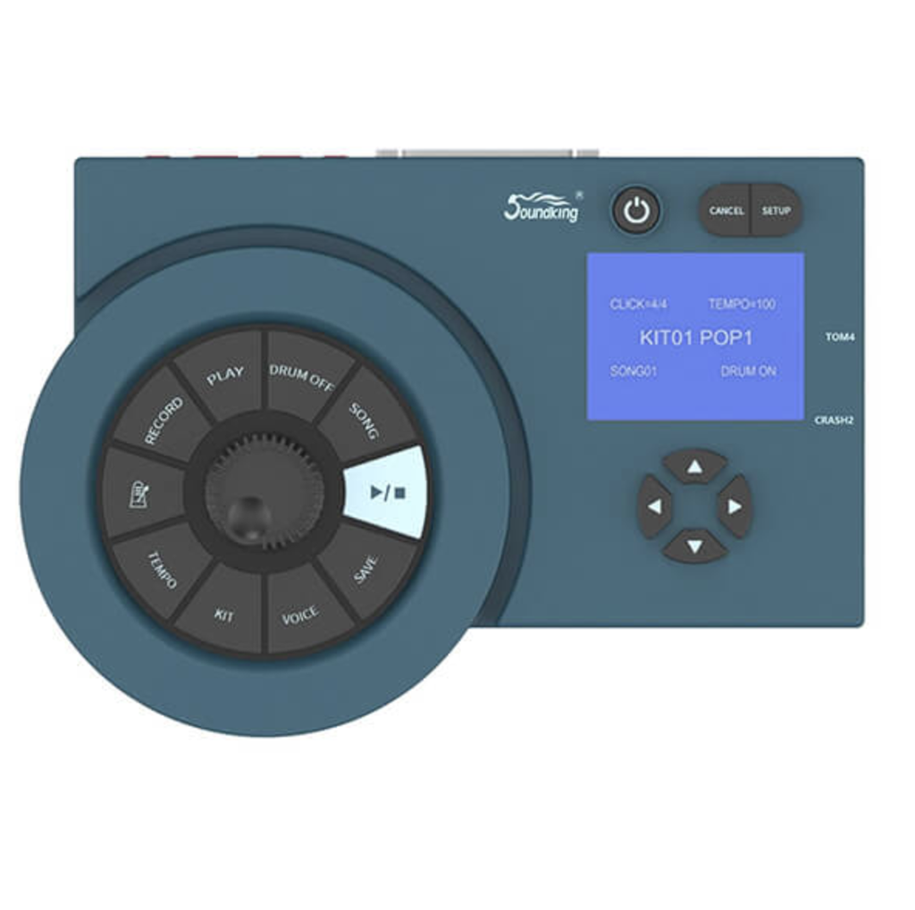 BATERIA ELECTRICA SOUNDKING, PADS MESH, SENSACION Y SONIDO REALISTA, 10 PIEZAS, 26 PRESETS, USB/MIDI