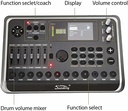 BATERIA ELECTRICA SOUNDKING, 500 TIMBRES, 36 KIT DRUMS PRESETS, 20 DEMO,  8 PIEZAS, PANTALLA TFT LCD, EQ, EFECTOS