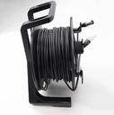 BOBINA DE CABLE CAT5e SOUNDKING, PORTATIL, BASE METALICA Y RODOS, CONECTOR NEUTRIK, 50MT