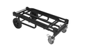 CARRITO DE CARGA SOUNDKING, CON PASAMANOS PLEGABLES, COLOR NEGRO