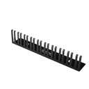 COLGADOR DE CABLES ALCTRON, PARA INSTALACION EN PARED, 19 ESPACIOS, COLOR NEGRO