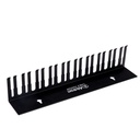 COLGADOR DE CABLES ALCTRON, PARA INSTALACION EN PARED, 19 ESPACIOS, COLOR NEGRO