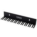 COLGADOR DE CABLES ALCTRON, PARA INSTALACION EN PARED, 19 ESPACIOS, COLOR NEGRO