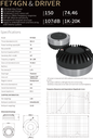 DRIVER SOUNDKING, 80 WATTS, 8 OHM, 1 kHz - 20kHz, 107 dB, NEODIMIO, SIN ROSCA