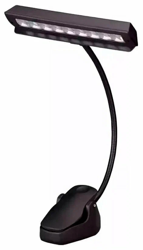 LAMPARA LED PARA PARTITURAS SOUNDKING, FLEXIBLE, LÁMPARA ANCHA, COLOR NEGRO