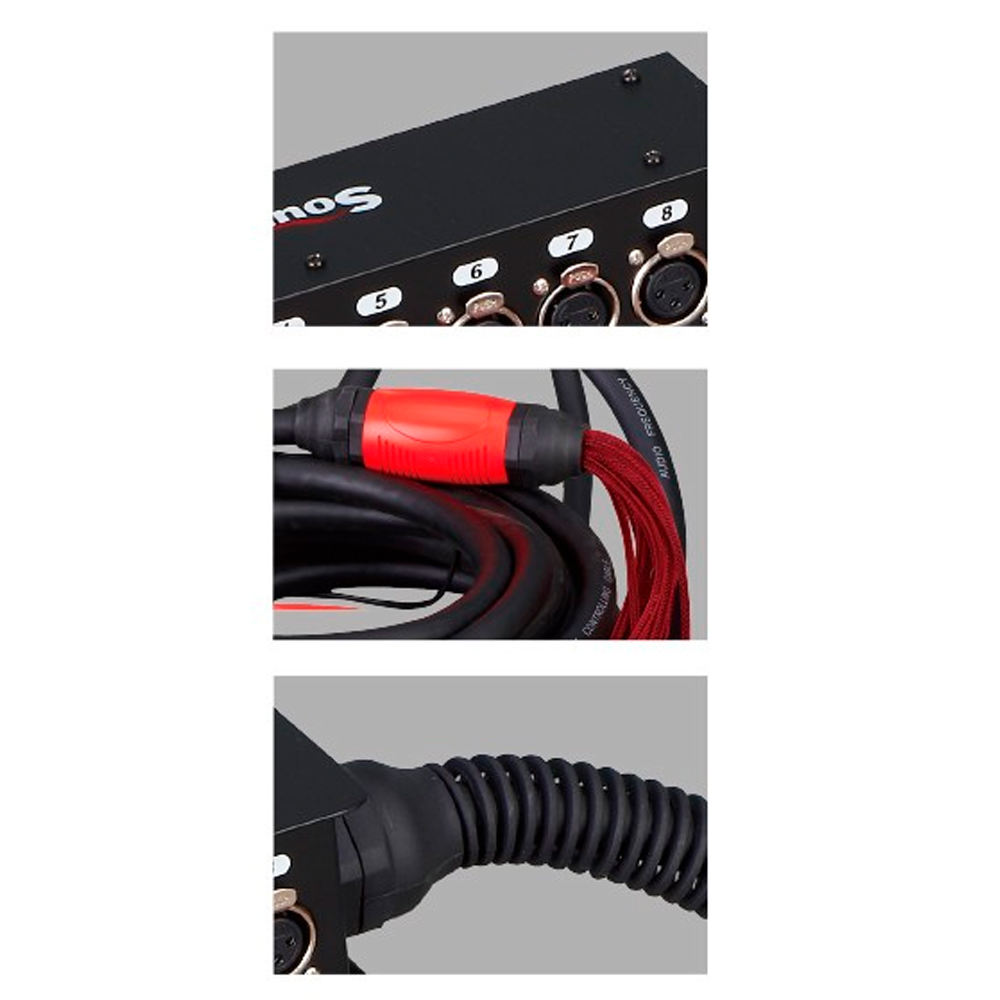 MEDUSA PARA ESCENARIO (SNAKE) SOUNDKING, 12 ENTRADAS XLR, 15M DE LONGITUD