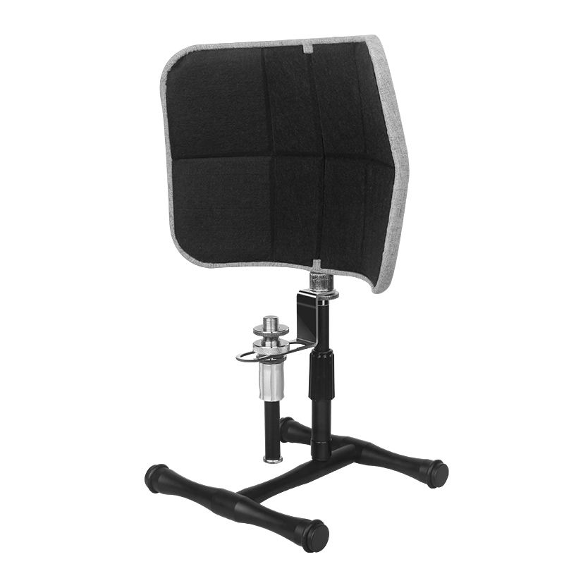 PANTALLA DIFUSORA ACUSTICA MINI, ALCTRON, DE MESA, PARA STUDIOS DE GRABACION, PODCAST, LIGERO, COLOR NEGRO