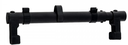 PEDESTAL DE MICROFONO ALCTRON, PARA AMPLIFICADOR O GABINETE DESDE 14 A 21 CM DE PROFUNDIDAD,  BRAZO CUELLO DE CISNE, ACERO INOXIDABLE, COLOR NEGRO