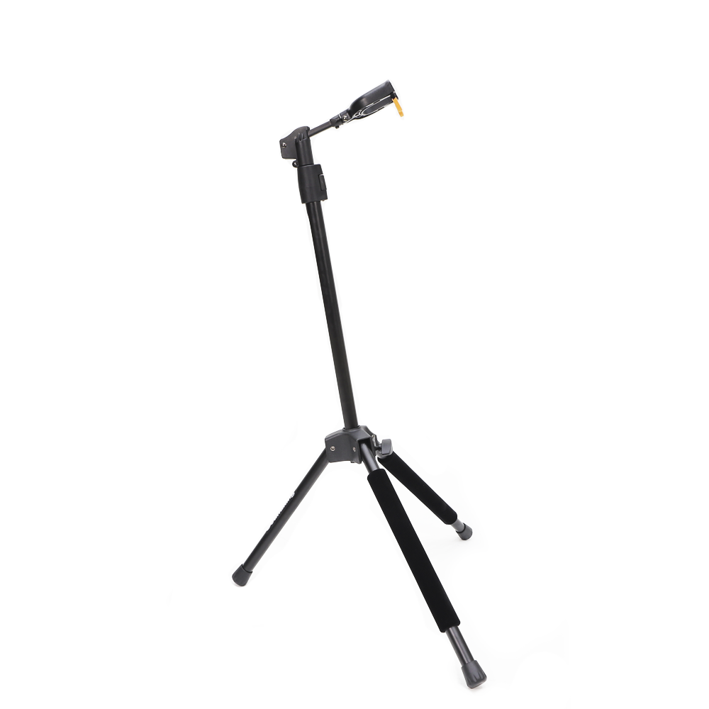 PEDESTAL DE PISO PARA GUITARRA SOUNDKING, CON SISTEMA DE AUTO-AGARRE, EXTENSIBLE HASTA 1.16 M, COLOR NEGRO