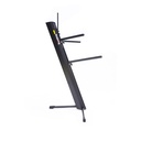 PEDESTAL PARA DOBLE TECLADO SOUNDKING, ESTILO CLASICO Z, ROBUSTO, AJUSTABLE, COLOR NEGRO