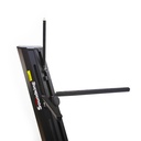 PEDESTAL PARA DOBLE TECLADO SOUNDKING, ESTILO CLASICO Z, ROBUSTO, AJUSTABLE, COLOR NEGRO