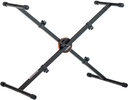 PEDESTAL PARA TECLADO SOUNDKING, ESTILO X, ELEGANTE Y ROBUSTO, AJUSTABLE, COLOR NEGRO