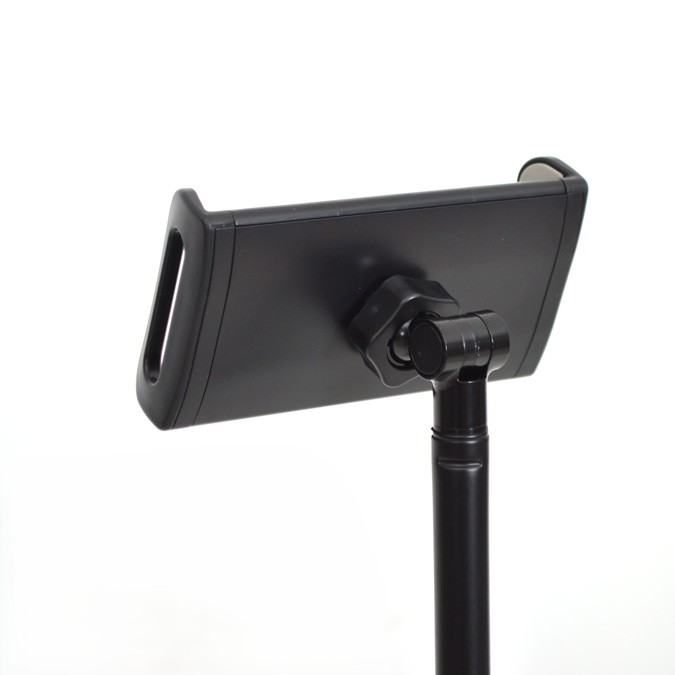 PEDESTAL (TRIPODE) SOUNDKING, PARA CELULAR O TABLET, INCLUYE CLIP DE 12.5 X 19 CM, COLOR NEGRO