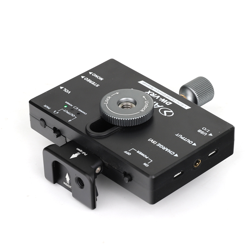 SISTEMA DE TRANSMISOR Y RECEPTOR ALCTRON, PARA TELEFONOS Y CAMARAS DSLR, INCLUYE MICROFONO INALAMBRICO, 24 BITS/96kHz, RADIO TRANSMISION 5.8G