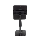 SOPORTE DE MESA SOUNDKING, PARA TABLET O IPAD, CLIP DE 12.5 Y 19 CM, ROTACION 360, COLOR NEGRO