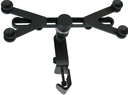 SOPORTE DE PEDESTAL SOUNDKING, PARA TELEFONO, TABLET O IPAD, CLIP DE 6 X 11 PULGADAS, COLOR NEGRO