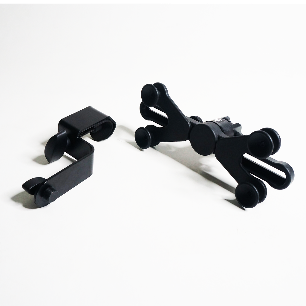 SOPORTE DE PEDESTAL SOUNDKING, PARA TELEFONO, TABLET O IPAD, CLIP DE 6 X 11 PULGADAS, COLOR NEGRO