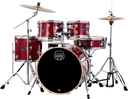 BATERIA ACUSTICA MAPEX, SERIE VENUS, 5PCS, BRILLO ROJO CARMESI, MEDIDAS: 22", 10", 12", 16", 1"