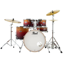BATERIA ACUSTICA PEARL, SERIE EXPORT, 5PCS, ACABADO MATE, COLOR AMANECER AMBAR